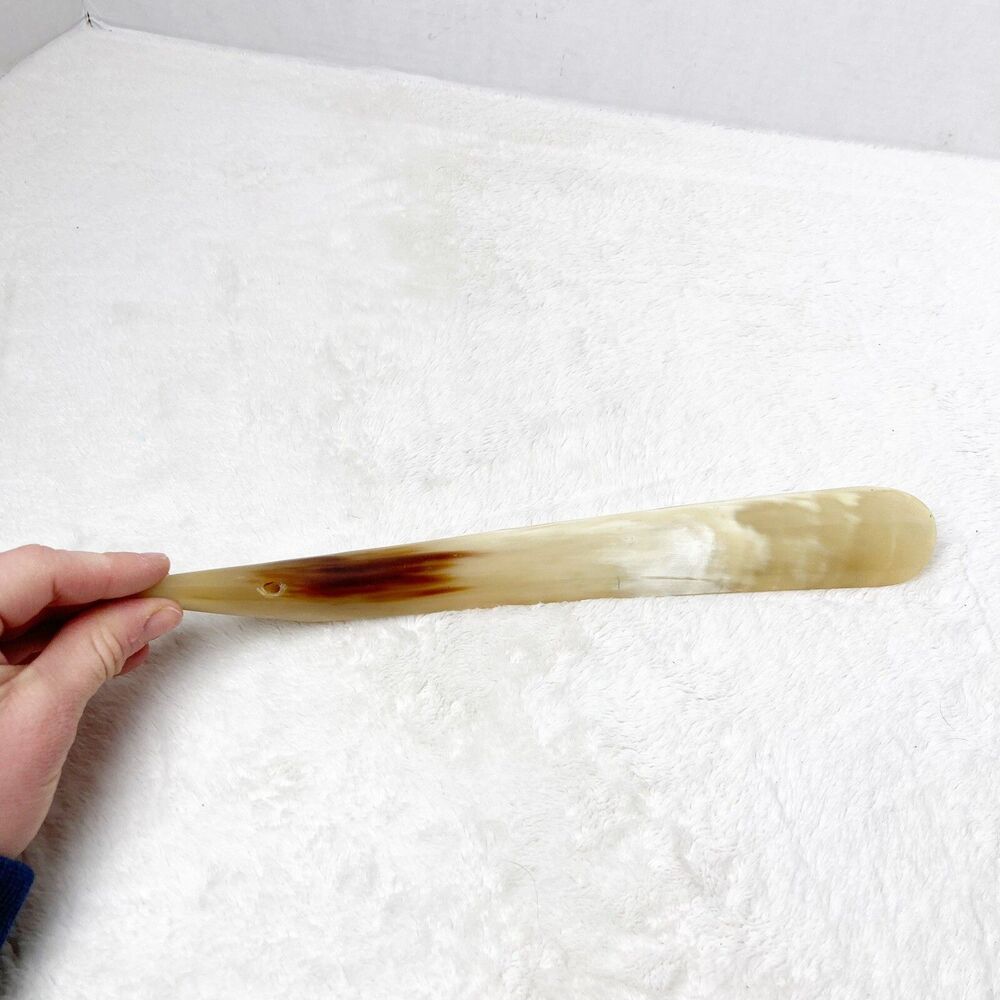 Genuine Horn 12” Long Shoe Horn - Picture 4 of 5